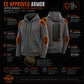 Milwaukee Leather Men's Black Streetguard Riding Hoodie - Aramid Reinforced with CE Shoulder and Elbow Armor - MPM1788