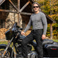 Milwaukee Leather MPM5591 Men's Republic Black CE Armored Motorcycle Denim Jeans Pants Reinforced w/ Aramid Fibers