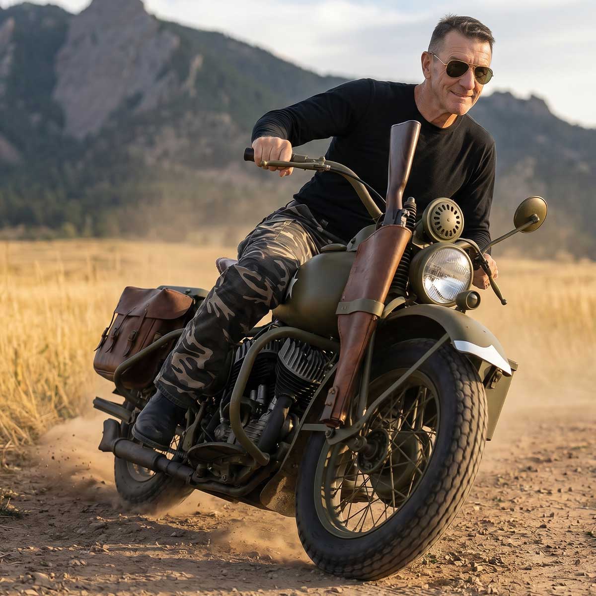 Milwaukee Leather MPM5593 Men's Camo CE Armored Motorcycle Denim Jeans Pants Reinforced w/ Aramid Fibers
