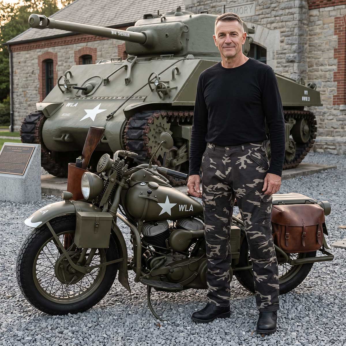 Milwaukee Leather MPM5592 Men's Camo CE Armored Motorcycle Denim Jeans Pants Reinforced w/ Aramid Fibers
