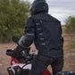 Milwaukee Leather Men's Morph Black/Grey Textile Motorcycle Jacket w/ CE Armor, Removable Sleeves - MPM17026