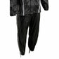 Milwaukee Leather MPM9510 Men's Black Water-Resistant Motorcycle Rain Suit with Hi Vis Reflective Tape