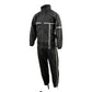 Milwaukee Leather MPM9510 Men's Black Water-Resistant Motorcycle Rain Suit with Hi Vis Reflective Tape