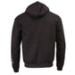 Milwaukee Leather MPMH118001 Men’s ‘Head Butt Skulls’ Black Hoodie with Zipper Closure - X-Large