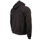 Milwaukee Leather MPMH118001 Men’s ‘Head Butt Skulls’ Black Hoodie with Zipper Closure - Medium