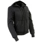 Nexgen Heat Women’s Black Heated Hoodie Jacket, – Front Zipper Insulated Thermal Wear - NXL2713