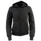 Nexgen Heat Women's Heated Hoodie Jacket - MPL2713SET Black - 3 Level, Motorcycle Riding, Winter Ready, Outdoors Use