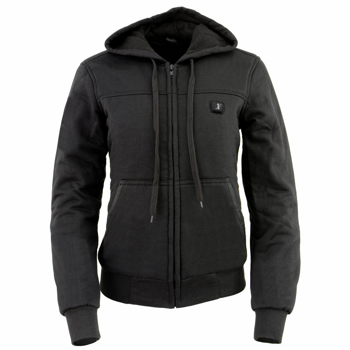 Nexgen Heat Women's Heated Hoodie Jacket - MPL2713SET Black - 3 Level, Motorcycle Riding, Winter Ready, Outdoors Use