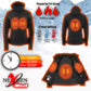 Nexgen Heat MPL2767SET Women's Black Soft Shell Heated Jacket with Detachable Hood (Included Rechargeable 10000mAh Battery)