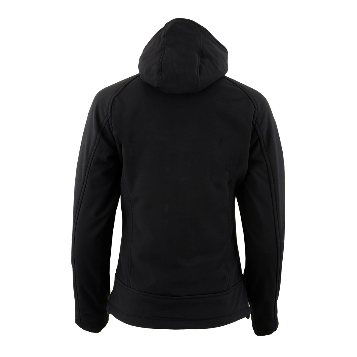 Nexgen Heat MPL2767SET Women's Black Soft Shell Heated Jacket with Detachable Hood (Included Rechargeable 10000mAh Battery)