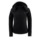 Nexgen Heat MPL2767SET Women's Black Soft Shell Heated Jacket with Detachable Hood (Included Rechargeable 10000mAh Battery)