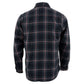 NexGen Heat Men's NXM1602SET Riffraff Black/Grey/Red Heated Flannel Sleeve Shirt for Outdoor Activities w/ Battery