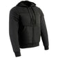Nexgen Heat Men’s Black Heated Hoodie Jacket – Winter Motorcycle Riding Gear for Cold Outdoors MPM1713SET