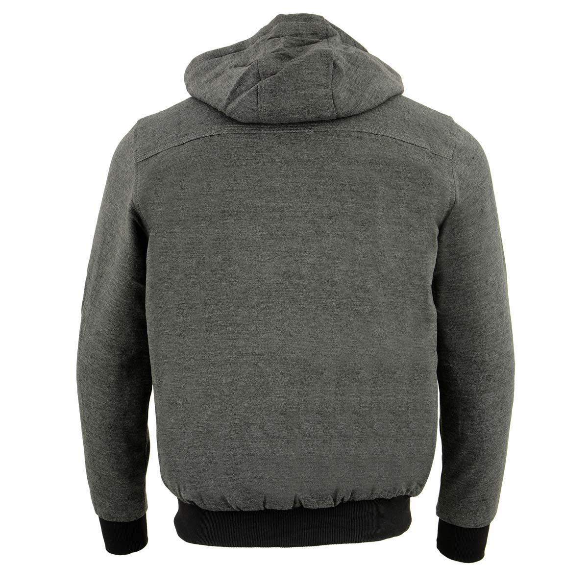 Nexgen Heat MPM1713SET Men's Fiery Grey Heated Sweatshirt Jacket Hoodie for Winter w/Battery Pack