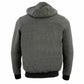 Nexgen Heat Men’s Black Heated Hoodie Jacket – Winter Motorcycle Riding Gear for Cold Outdoors MPM1713SET