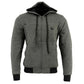 Nexgen Heat Men’s Black Heated Hoodie Jacket – Winter Motorcycle Riding Gear for Cold Outdoors MPM1713SET