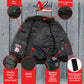 Nexgen Heat Men’s Black Heated Hoodie Jacket – Winter Motorcycle Riding Gear for Cold Outdoors MPM1713SET