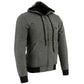 Nexgen Heat Men’s Black Heated Hoodie Jacket – Winter Motorcycle Riding Gear for Cold Outdoors MPM1713SET