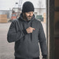 Nexgen Heat Men’s Heated Sweatshirt Hoodie – Grey Cold-Weather Gear for Riding & Outdoor NXM1713SET