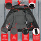NexGen NXM1767SET Men's 'Ruffled' Black 'Heated' Soft-Shell Hooded Jacket (Rechargeable Battery Pack Included)