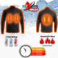 Nexgen Heat MPM1762SET Men’s Soft Shell Heated jacket - Black Standup Collar Jacket for Winter Cold Weather