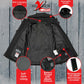 Nexgen Heat MPL2767SET Women's Black Soft Shell Heated Jacket with Detachable Hood (Included Rechargeable 10000mAh Battery)