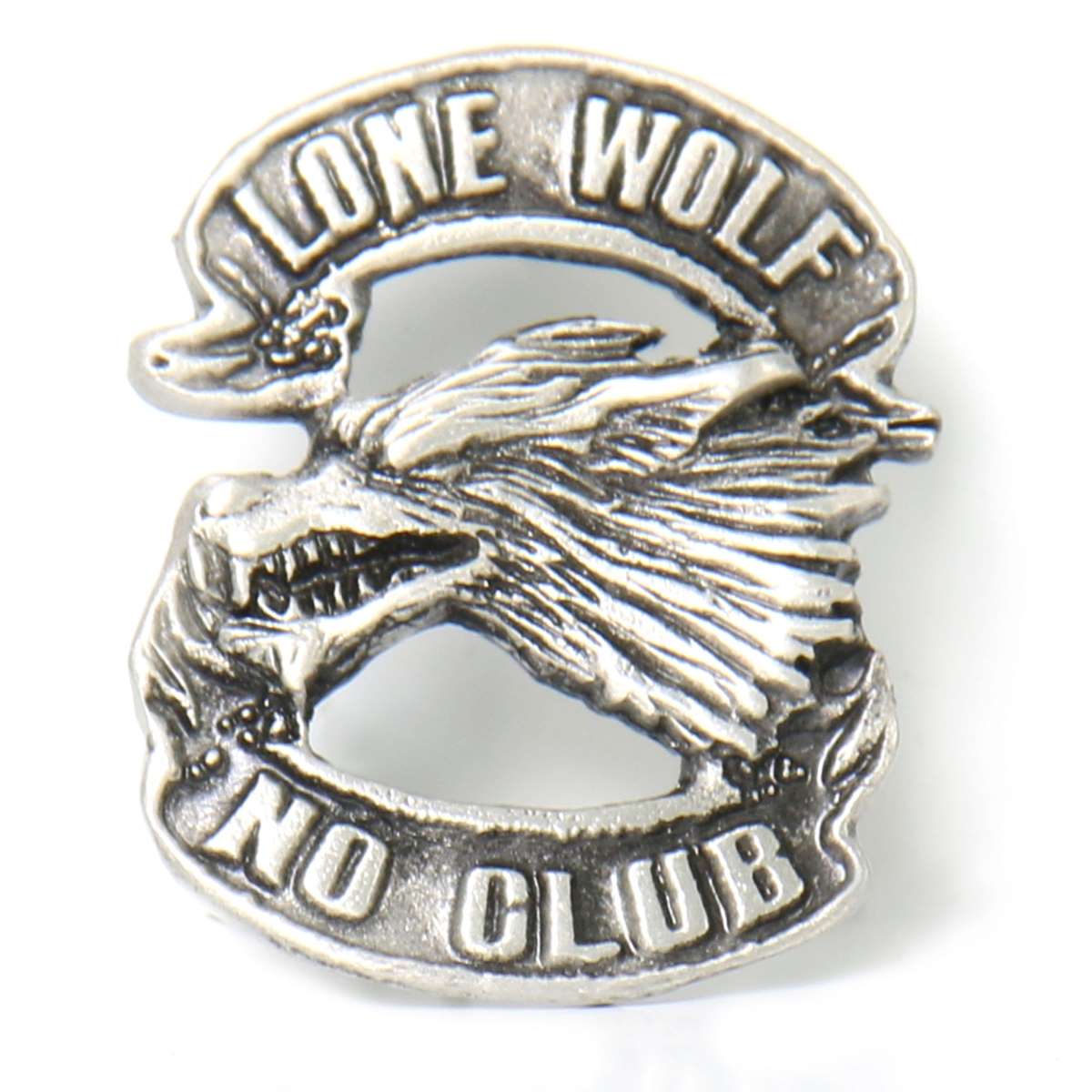 Milwaukee Leather MLP9213 Lone Wolf Pin For Jackets, Vest, Hats and Clothing