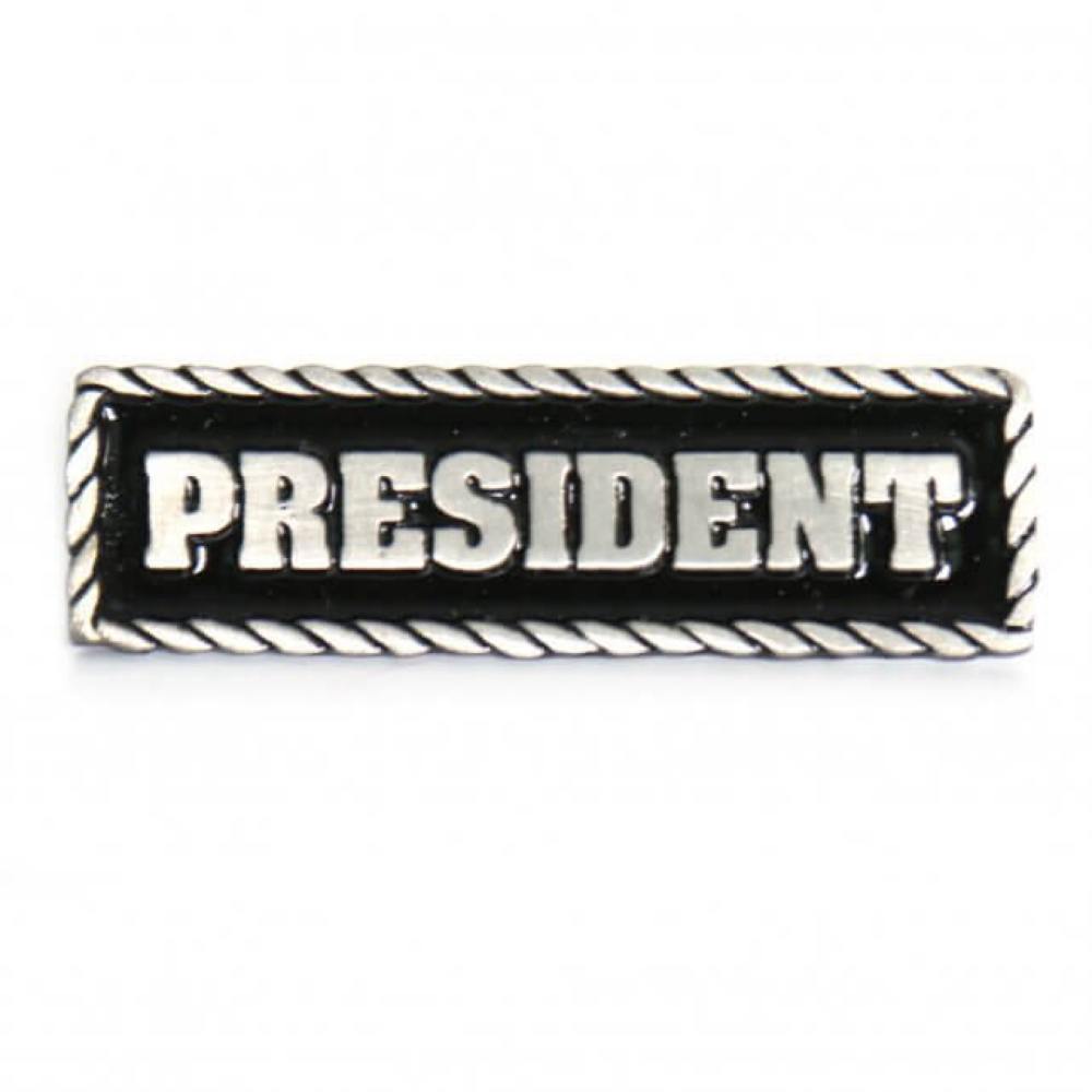 Milwaukee Leather MLP9222 President Pin For Jackets, Vest, Hats and Clothing