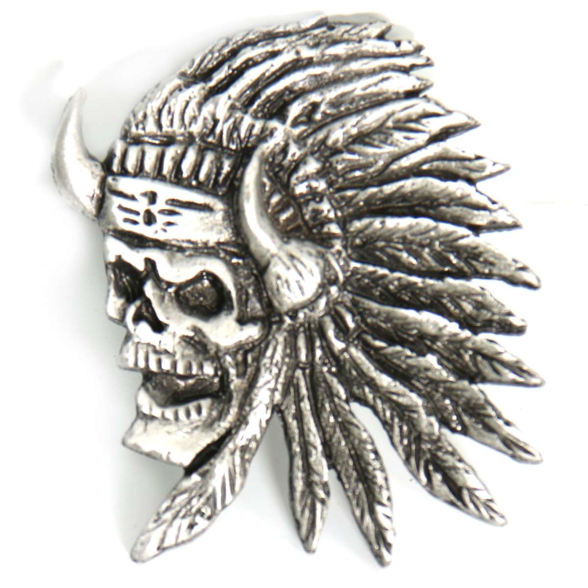 Milwaukee Leather MLP9227 Indian Skull Pin For Jackets, Vest, Hats and Clothing