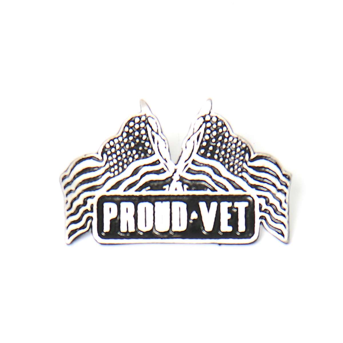 Milwaukee Leather MLP9245 Proud Vet Pin For Jackets, Vest, Hats and Clothing