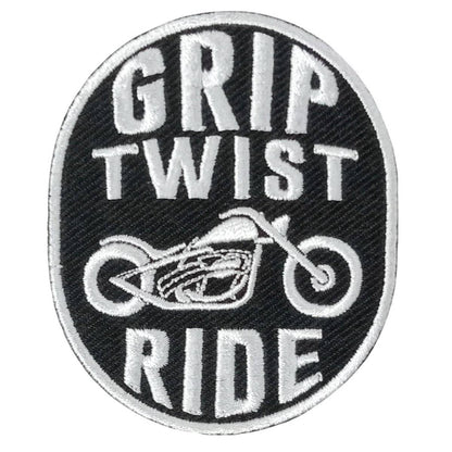 Hot Leathers Grip Twist Ride 3" X 3" Embroidered Patch PPW1105