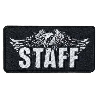 Hot Leathers Staff Eagle 4" X 2" Embroidered Patch PPW1138