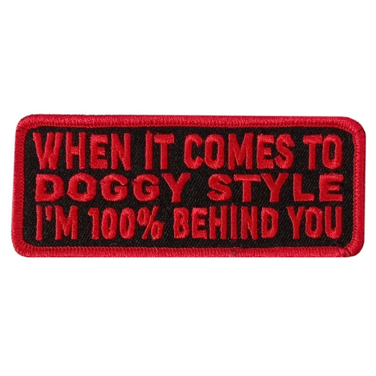 Hot Leathers Doggie Style 4" X 1.5" Embroidered Patch PPW1165
