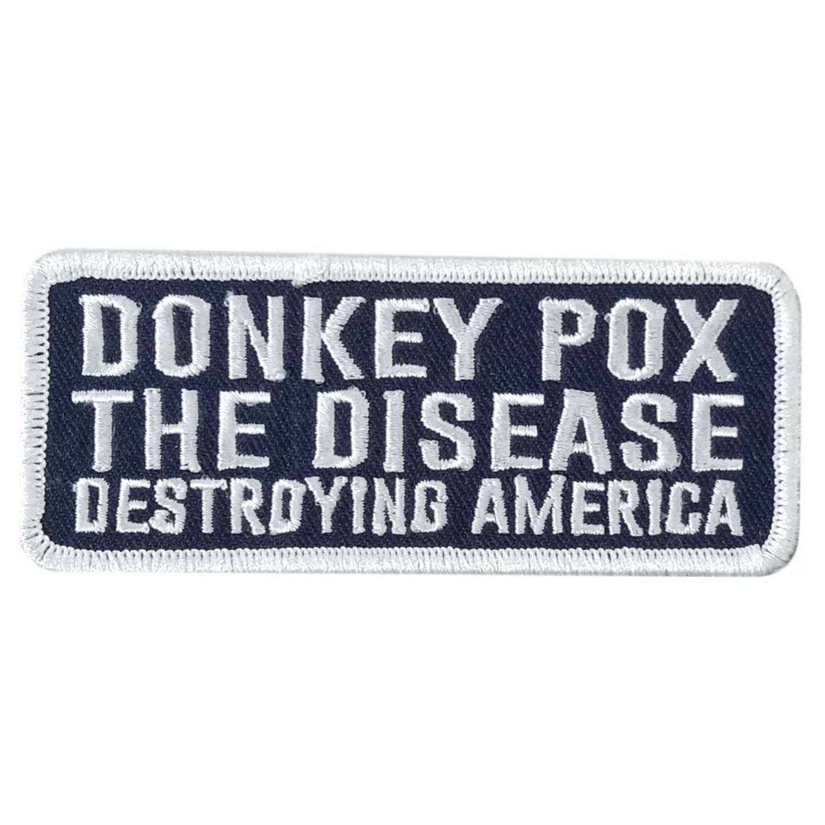 Hot Leathers Donky Pox 4" X 1.5" Embroidered Patch PPW1166