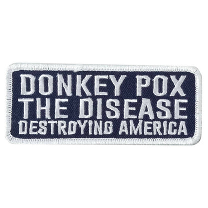 Hot Leathers Donky Pox 4" X 1.5" Embroidered Patch PPW1166