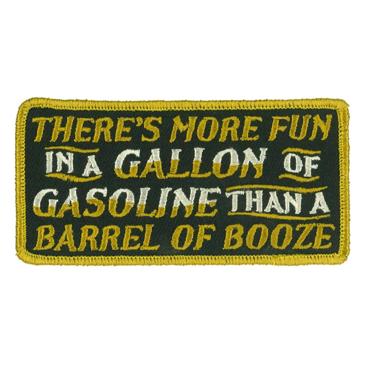 Hot Leathers Gallon Of Gasoline 4" X 2" Embroidered Patch PPW1173