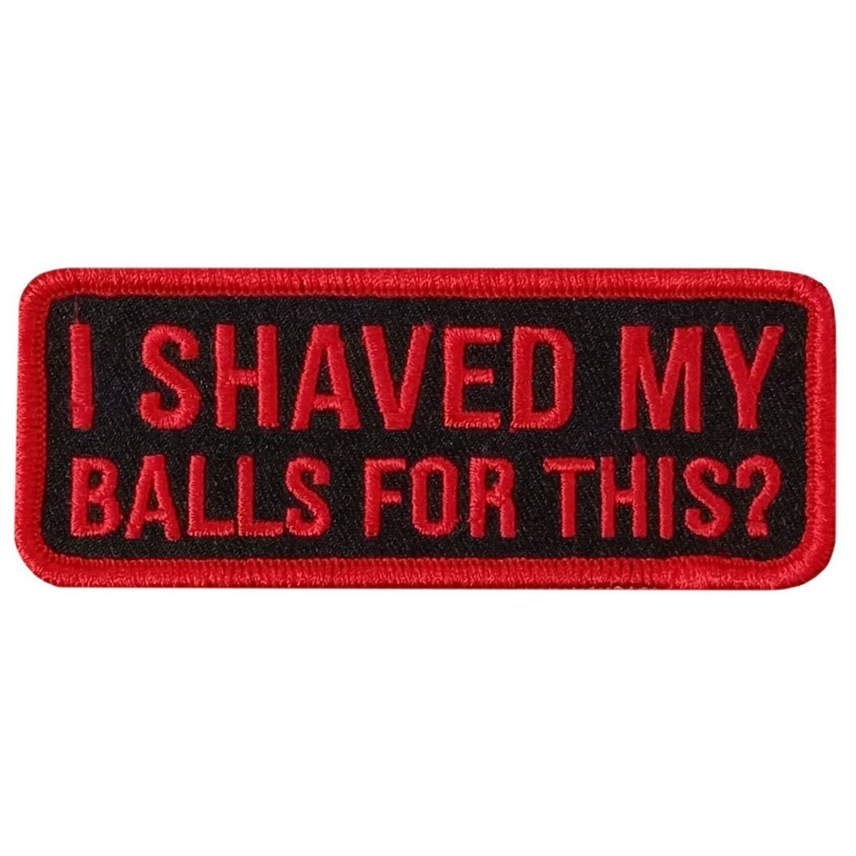 Hot Leathers I Shaved 4" X 1.5" Embroidered Patch PPW1237
