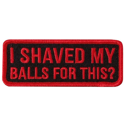 Hot Leathers I Shaved 4" X 1.5" Embroidered Patch PPW1237