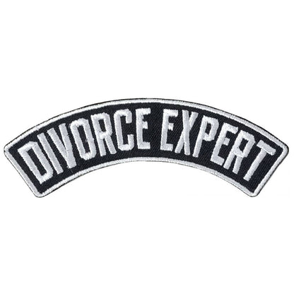 Hot Leathers Rocker Divorce Exprt Top 4 X 1.3" Embroidered Patch PPW1294
