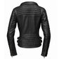 Milwaukee Leather Women's Velvet Vixen Black Naked Lambskin Moto Jacket - SFL2802
