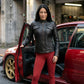 Milwaukee Leather SFL2805 Women's Black Quilted Mandarin Collar Fashion Casual Motorcycle Leather Jacket