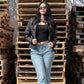 Milwaukee Leather SFL2806 Women's Quilted Black Mandarin Scuba Collar Fashion Casual Leather Jacket