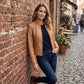 Milwaukee Leather Vintage SFL2814 Women's Cognac Leather Moto Style Fashion Jacket