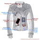 Milwaukee Leather Women's Maiden Royal Blue Premium Sheepskin Motorcycle Fashion Leather Jacket SFL2840