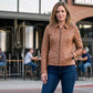 Milwaukee Leather SFL2850 Women's Classic Saddle Zippered Motorcycle Style Fashion Leather Jacket with Shirt Style Collar