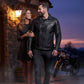 Milwaukee Leather SFM1885 Men's Black Leather Fashion Jacket with Piping Design