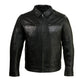 Boston Harbour 1.0 Men's Black New Zealand Lamb Leather Fashion Car Coat Jacket SFM1899