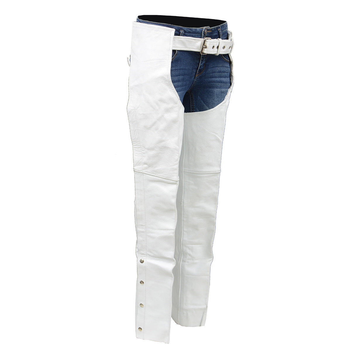 Milwaukee Leather SH1115 Women's White Classic Leather Motorcycle