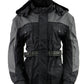 NexGen Ladies SH204901 Black and Grey Armored and Hooded Water Proof Rain Suit