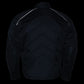 NexGen SH2153 Men's Black and Blue CE Armored Motorcycle Textile and Leather Combo Jacket